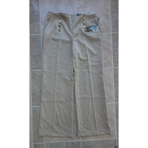 Vince Camuto 70's Dream palomino front buttons‎ detail pants Women size 14